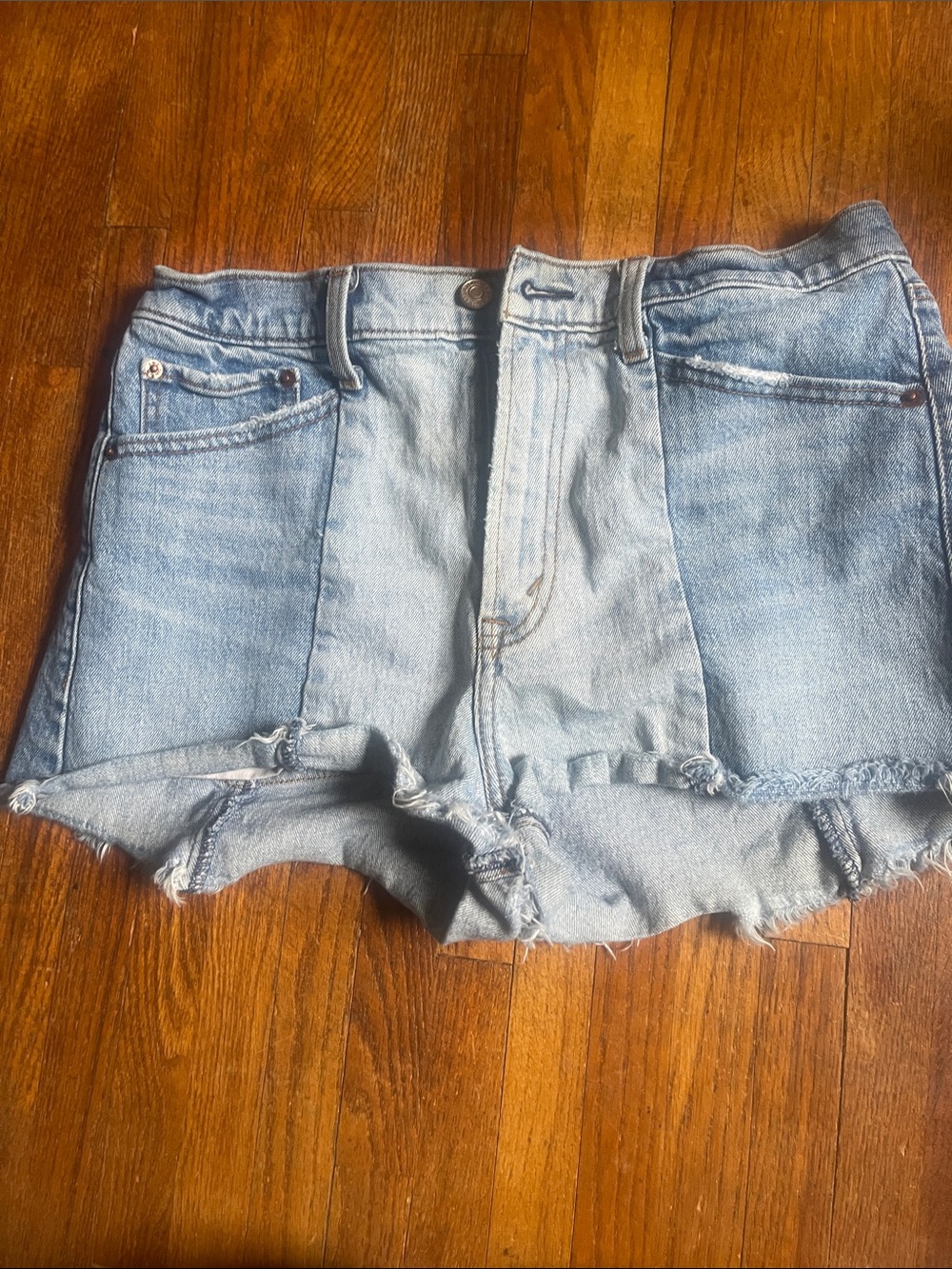 Abercrombie & Fitch Light Blue Denim Cutoff Shorts